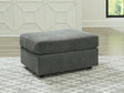 Stairatt Gravel Chenille Ottoman - Ella Furniture