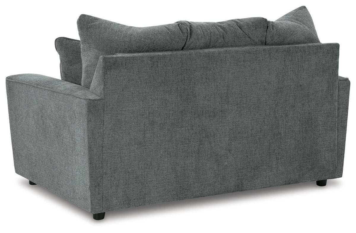Stairatt Gravel Chenille Loveseat rear view