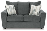 Stairatt Gravel Chenille Loveseat - Ella Furniture