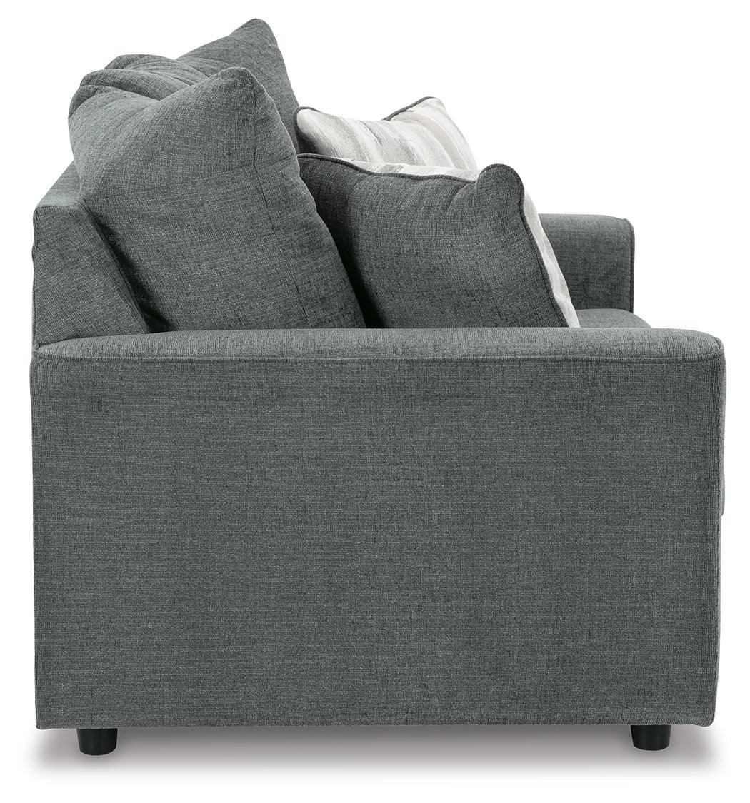 Stairatt Gravel Chenille Loveseat - Ella Furniture