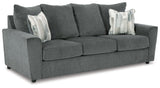 Stairatt Gravel Chenille Sofa - Ella Furniture
