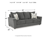 Stairatt Gravel Sofa, Loveseat, Chair and Ottoman