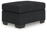 Jasmine Peaks Ottoman side view showing cushion detail