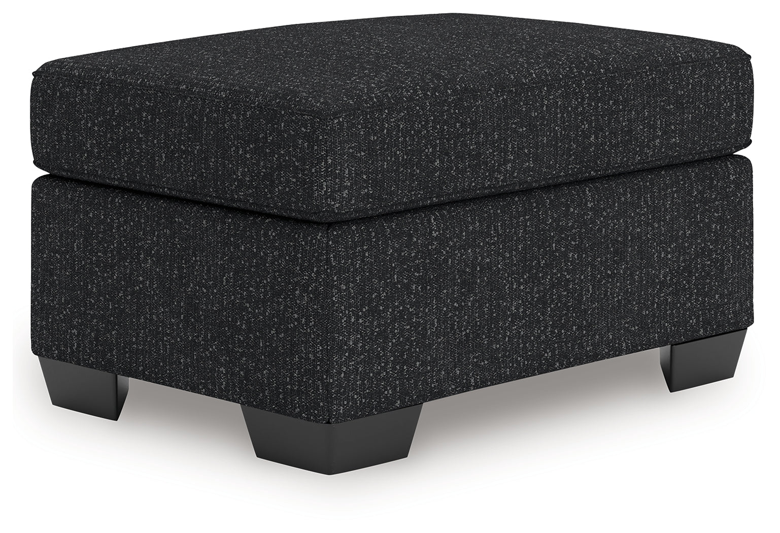 Jasmine Peaks Ottoman side view showing cushion detail