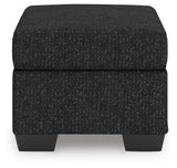 Jasmine Peaks Ottoman close-up of upholstery texture