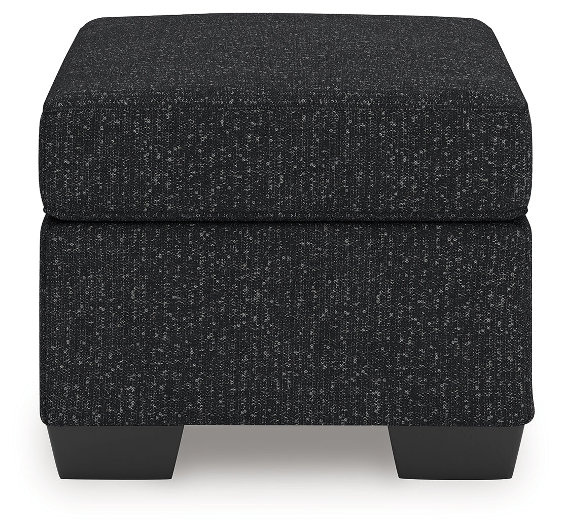 Jasmine Peaks Ottoman close-up of upholstery texture