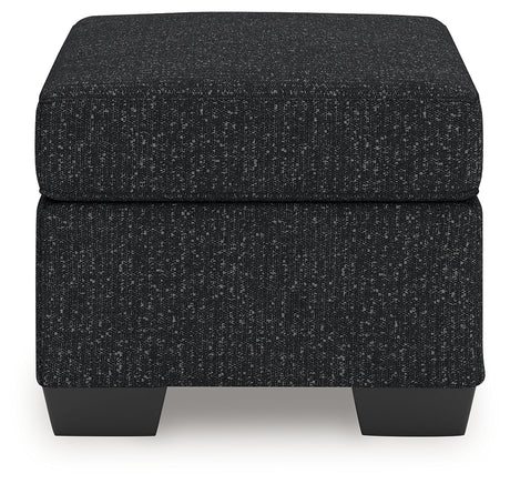 Jasmine Peaks Ottoman close-up of upholstery texture