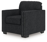 Alternate angle of Jasmine Peaks chair with visible arm and LED control