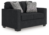 Jasmine Peaks loveseat side angle view