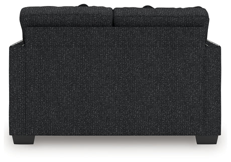 Jasmine Peaks loveseat back view