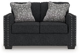 Jasmine Peaks loveseat head-on view