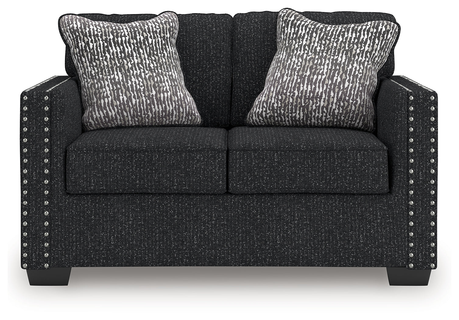 Jasmine Peaks loveseat head-on view