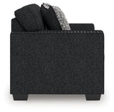 Jasmine Peaks loveseat side view