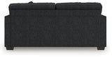 Back detail of Jasmine Peaks Coal Chenille Sofa