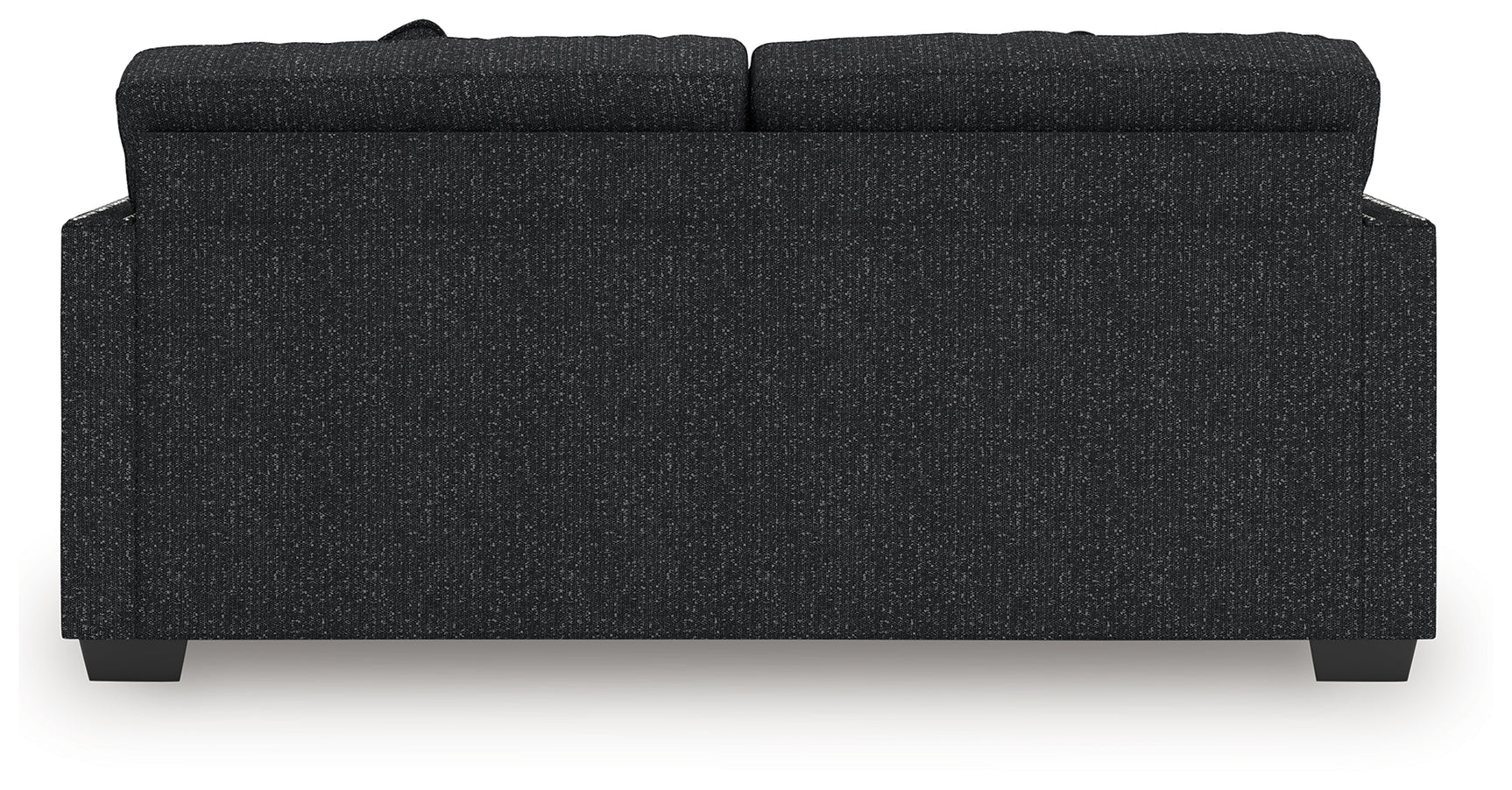 Back detail of Jasmine Peaks Coal Chenille Sofa