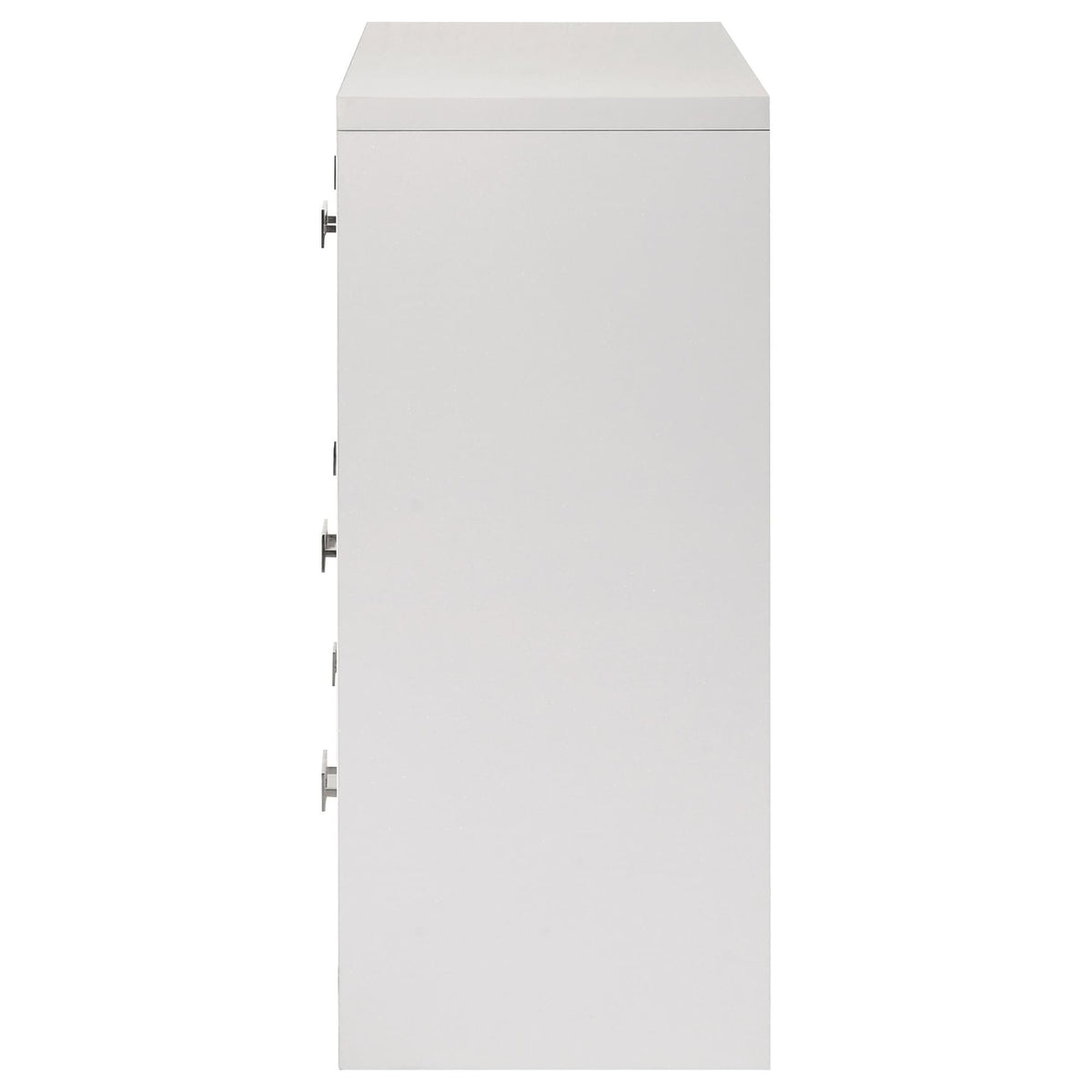 Viana 6-Drawer Bedroom Dresser White High Gloss — product image 5