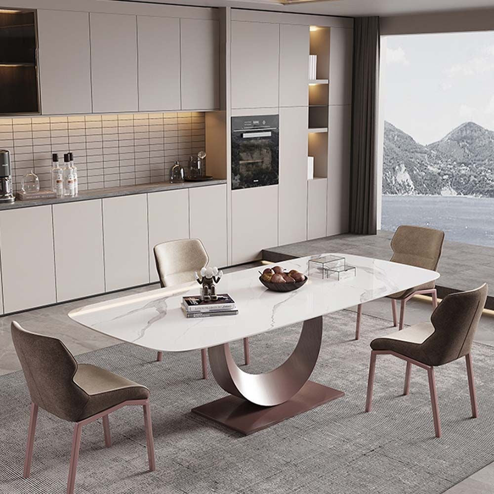 Modern Tommy dining table in bright dining room