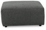 Edenfield Charcoal 3-Piece Sectional Sofa with Ottoman styled room view