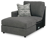 Edenfield Charcoal 3-Piece Sectional with Ottoman - image 5