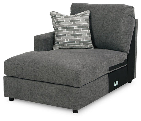 Edenfield Charcoal 3-Piece Sectional with Ottoman - image 5
