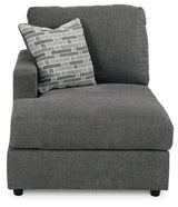 Edenfield Charcoal 3-Piece Sectional with Ottoman - image 4