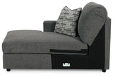 Edenfield Charcoal 3-Piece Sectional with Ottoman - image 6