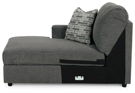 Edenfield Charcoal 3-Piece Sectional with Ottoman - image 6