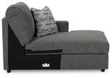 Edenfield Charcoal 3-Piece Sectional with Ottoman - image 11