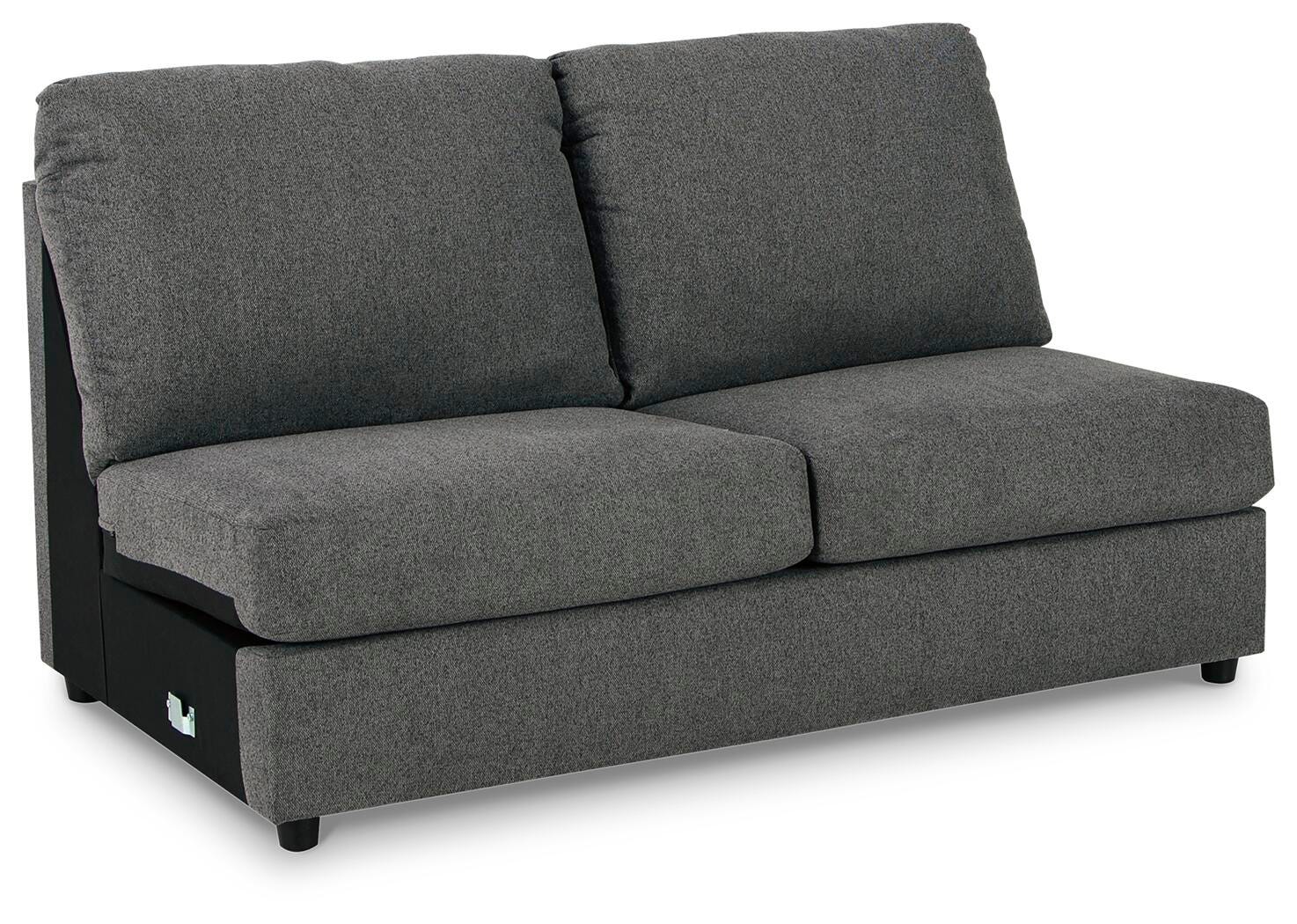 Edenfield Charcoal 3-Piece Sectional with Ottoman - image 8