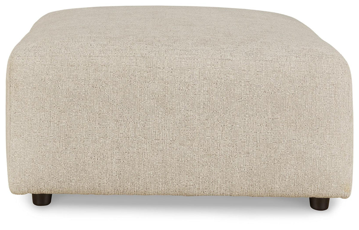 Top view of Edenfield Oversized Accent Ottoman showing fabric texture
