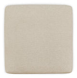 Side view of Edenfield Linen 3-Piece Sectional with Ottoman