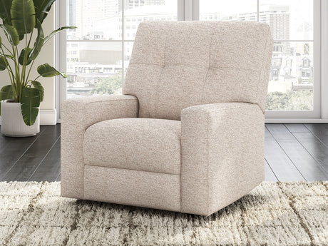 Larimer Stone Chenille Recliner main view