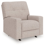 Larimer Stone Chenille Recliner side view