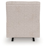 Larimer Stone Chenille Recliner back side view