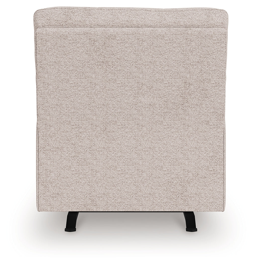Larimer Stone Chenille Recliner back side view
