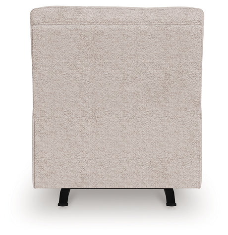 Larimer Stone Chenille Recliner back side view