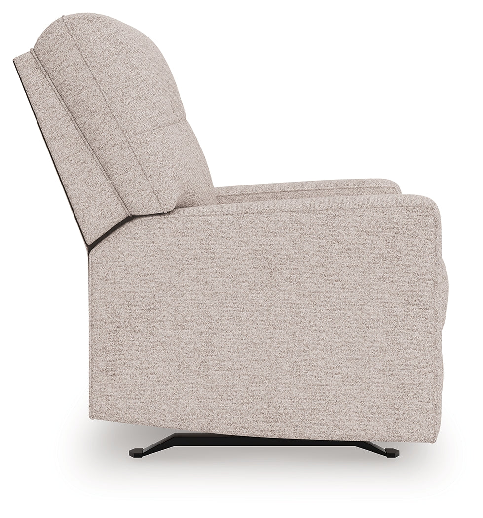 Larimer Stone Chenille Recliner main side view
