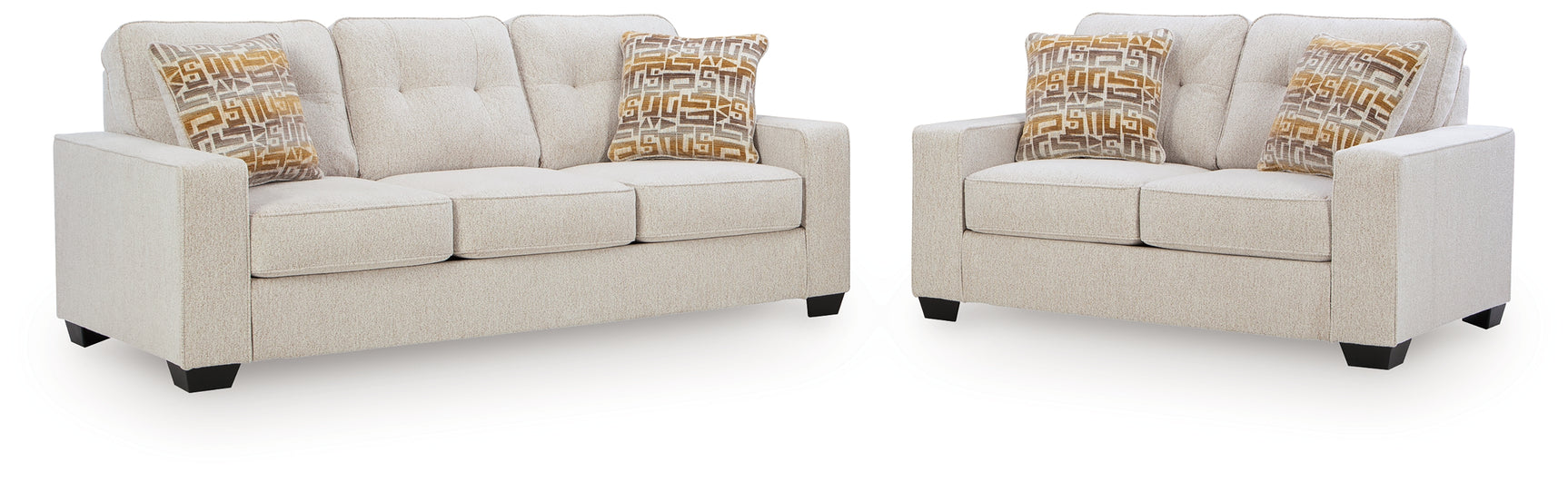Close-up detail of Larimer Stone upholstery