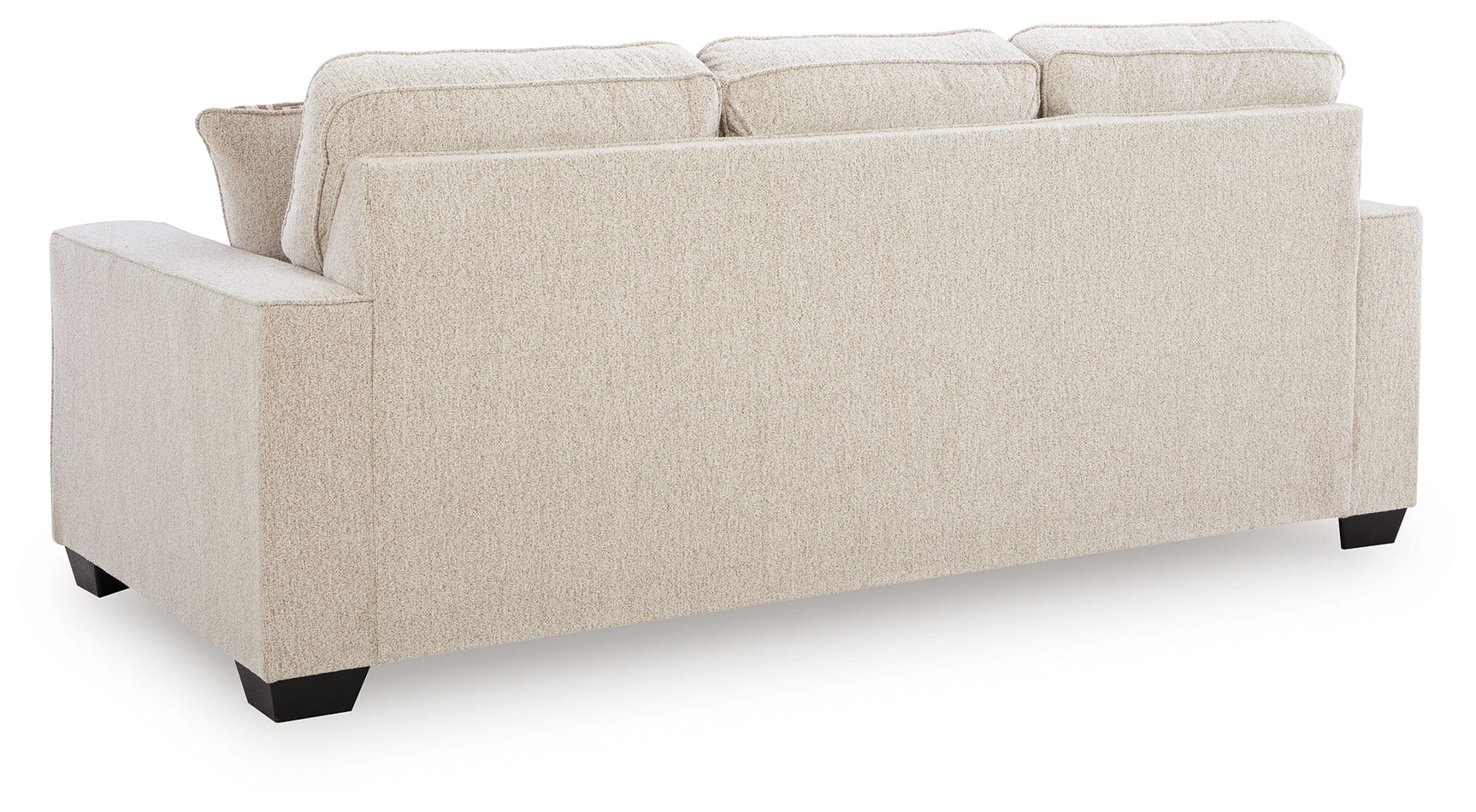 Back view of Larimer Stone Sofa and Loveseat