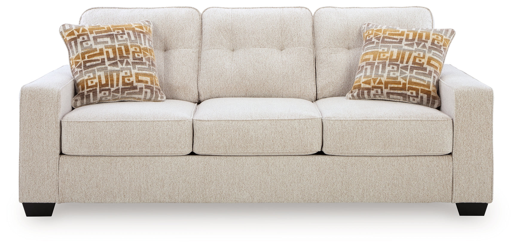 Larimer Stone Sofa and Loveseat front straight view