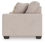 Alternate side view of Larimer Stone Chenille Sofa