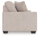 Larimer Stone Chenille Sofa side profile