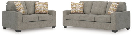 Larimer Iron sofa and loveseat side view