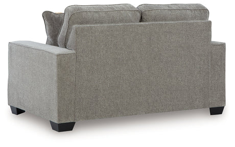 Larimer Iron loveseat side view