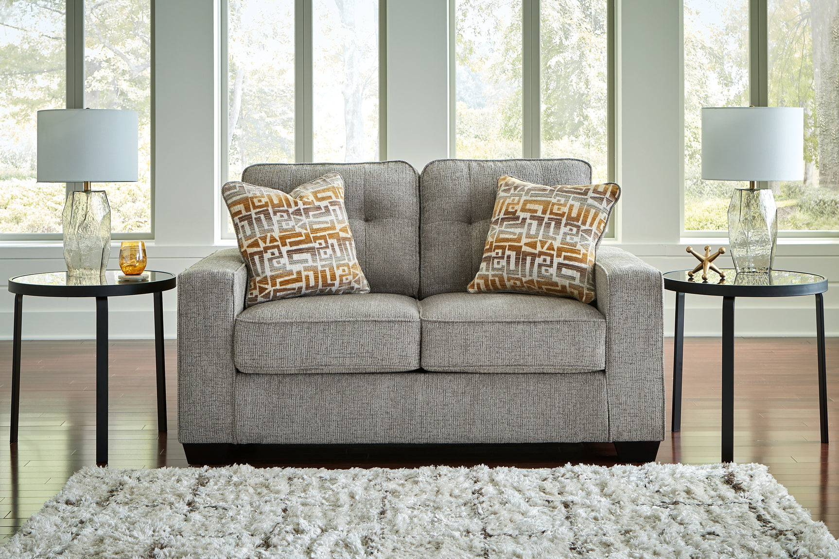Detail of Larimer Iron sofa texture