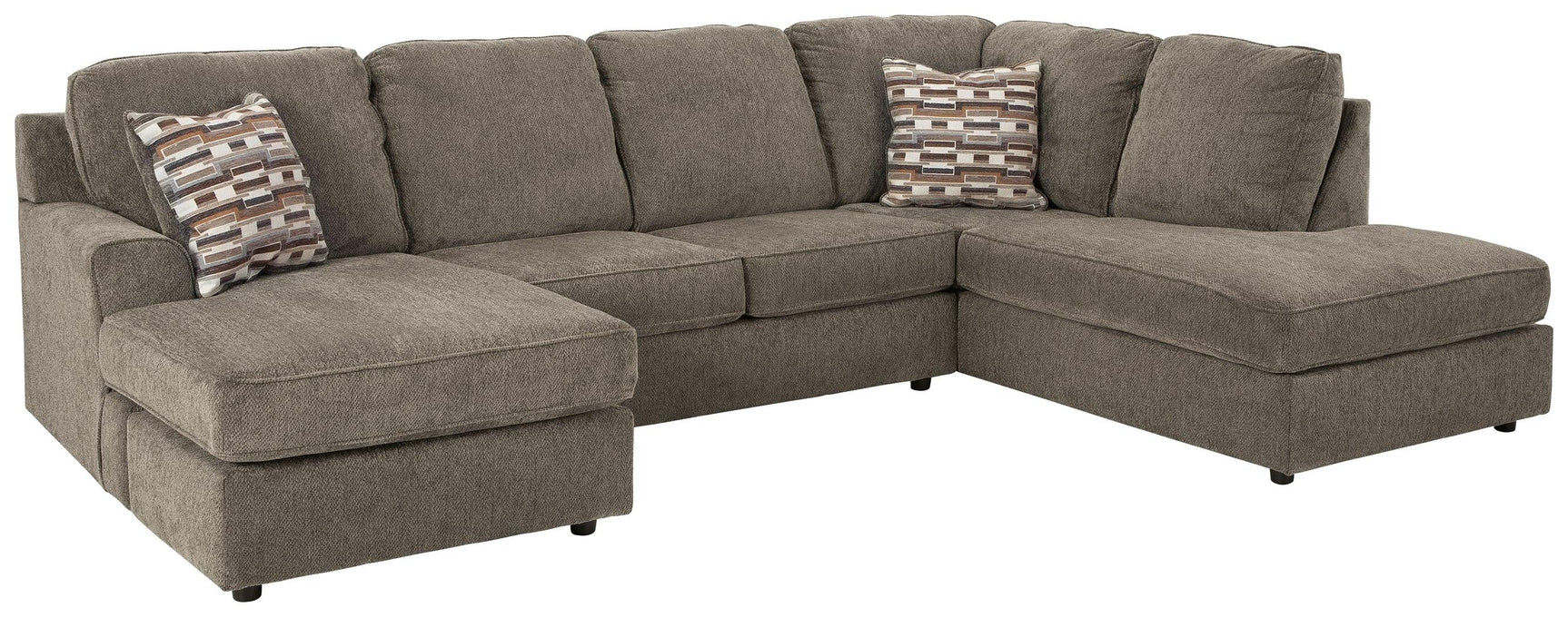 Side view of O'phannon Putty 2-Piece Sectional Sofa with Chaise