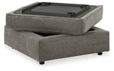 Front angled view of O'Phannon Putty sectional sofa