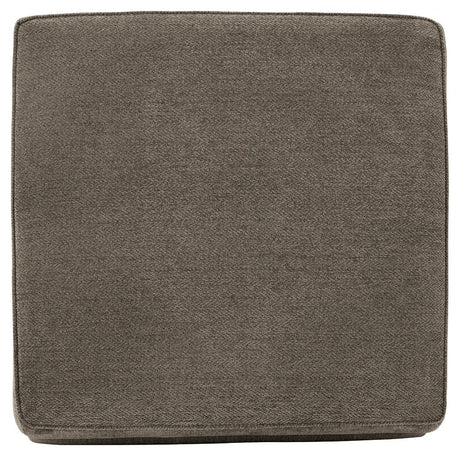 Ottoman presenting removable cushioned top