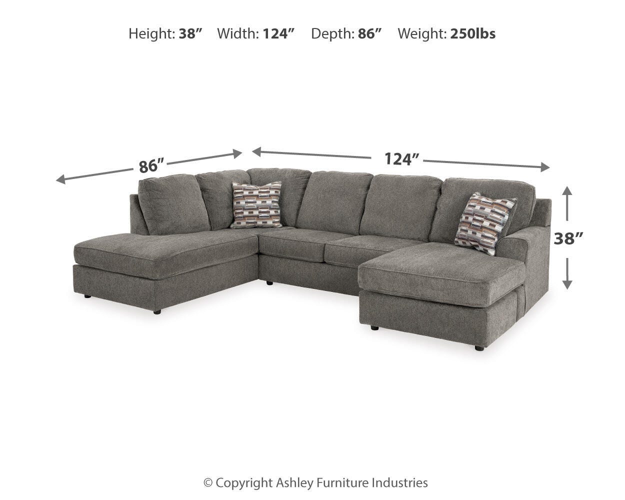 O'Phannon Putty 2-Piece Sectional with Ottoman - image 9