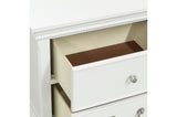 Lucida White Youth Bedroom Set assembled in modern styled room